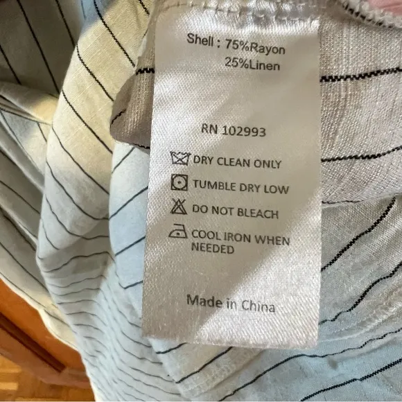 Marissa Webb Collective Tie Waist Linen Midi Dress women size 14 EUC RtR