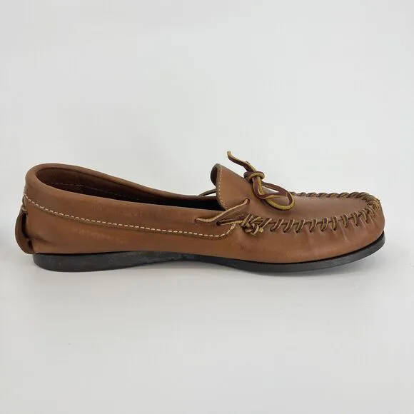 Mark McNairy for Bass Men's Size 13 D Cromwell Brown Leather Loafers Boat Shoes