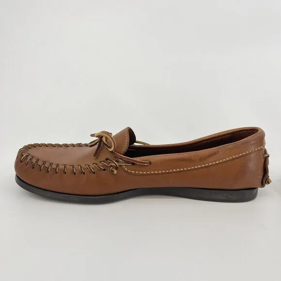Mark McNairy for Bass Men's Size 13 D Cromwell Brown Leather Loafers Boat Shoes
