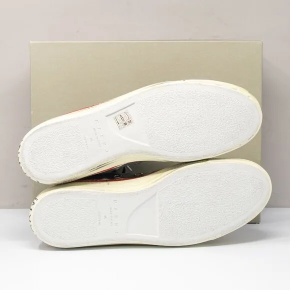 MARNI Olona Distressed Grey Canvas High-top Sneakers Men's 12 M