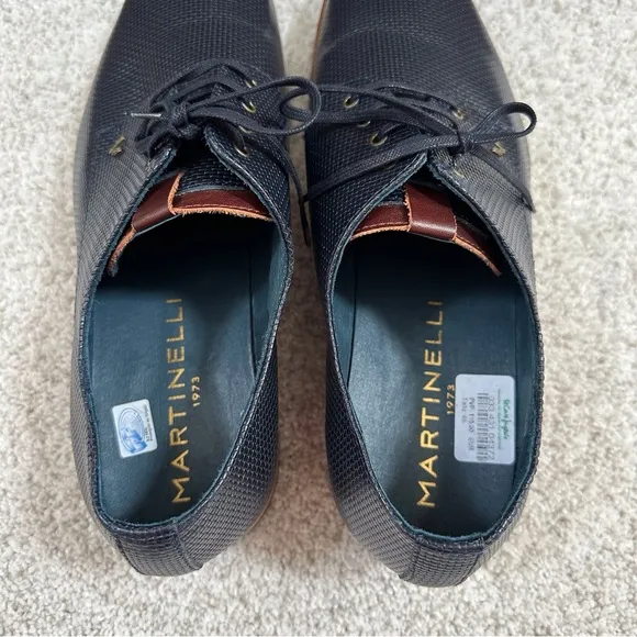 Martinelli Leather Textured Derby Shoes