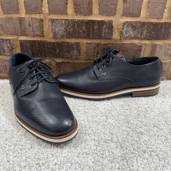 Martinelli Leather Textured Derby Shoes