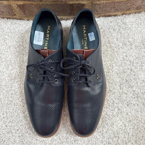 Martinelli Leather Textured Derby Shoes