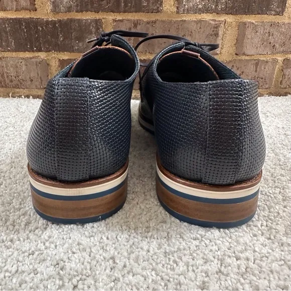 Martinelli Leather Textured Derby Shoes