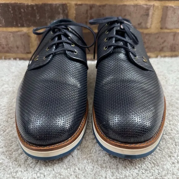 Martinelli Leather Textured Derby Shoes