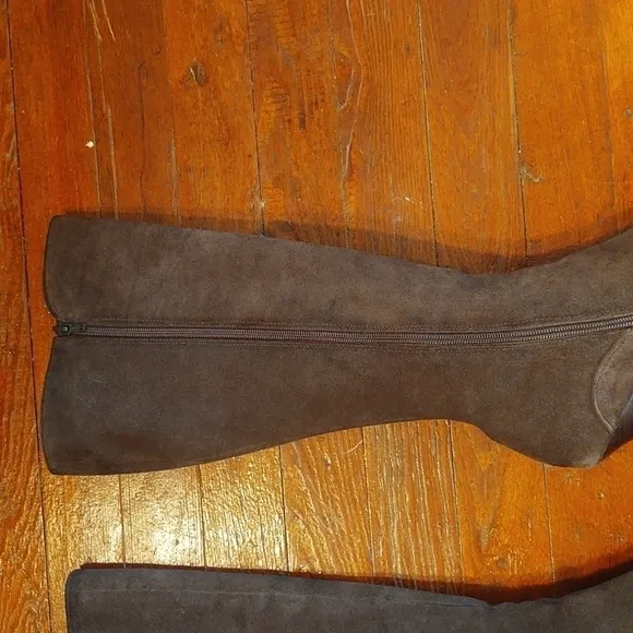 Martinez Valero Bliss Suede Heeled Boots Sz 8
