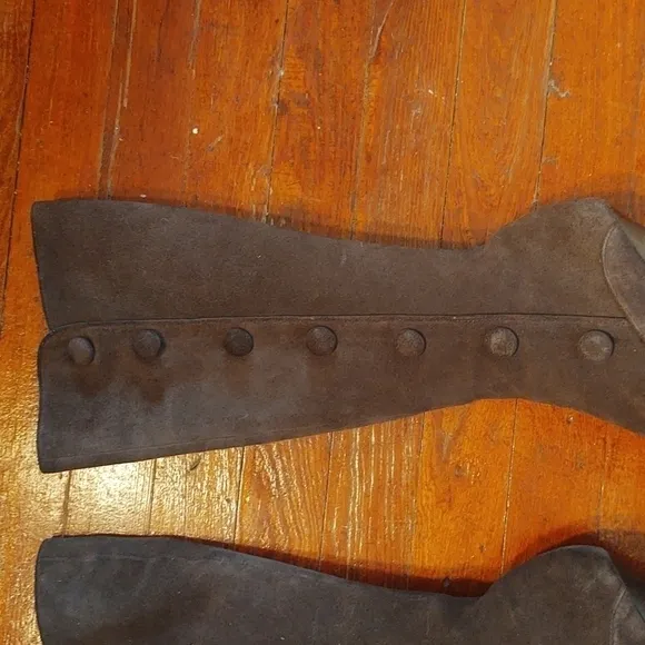 Martinez Valero Bliss Suede Heeled Boots Sz 8