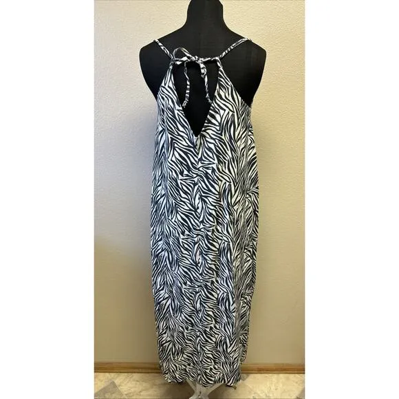 Maruca Novelo Small Sundress Dress Boho Chic Lagenlook Relaxed Festival Pockets