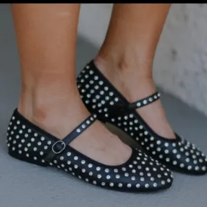 Mary Jane Embellished Flats