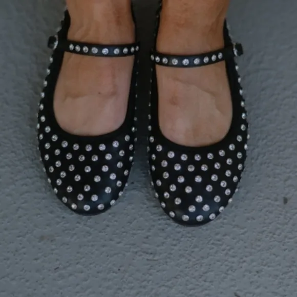Mary Jane Embellished Flats