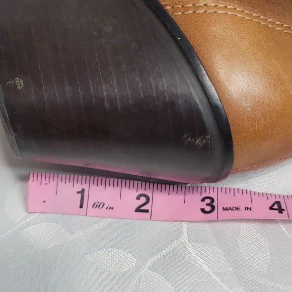 Matisse Willee Block High Heeled Knee Length Scrunch Leather Western Boots 9.5 M