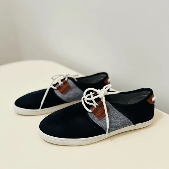 MEN’S ARMISTICE DRONE ONE CLOUD SNEAKER IN BLUE-MARINE W/ LEATHER DETAIL
