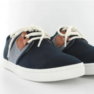 MEN’S ARMISTICE DRONE ONE CLOUD SNEAKER IN BLUE-MARINE W/ LEATHER DETAIL