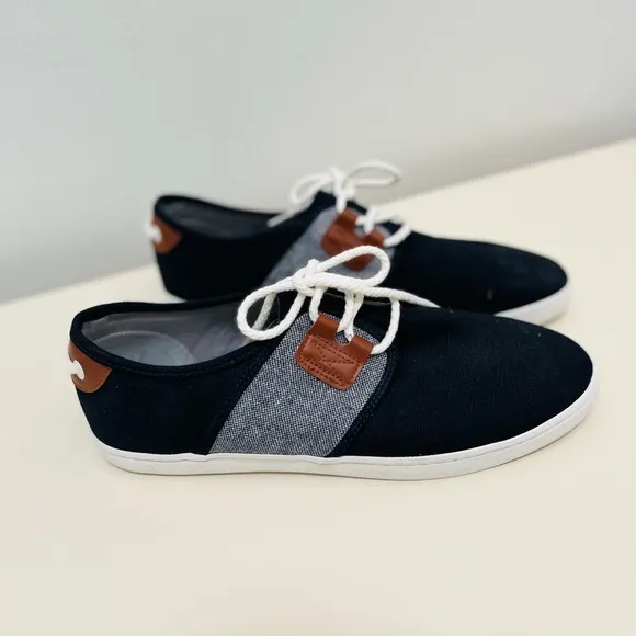 MEN’S ARMISTICE DRONE ONE CLOUD SNEAKER IN BLUE-MARINE W/ LEATHER DETAIL