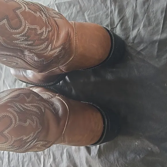 Men's Brown Double H Western Boots