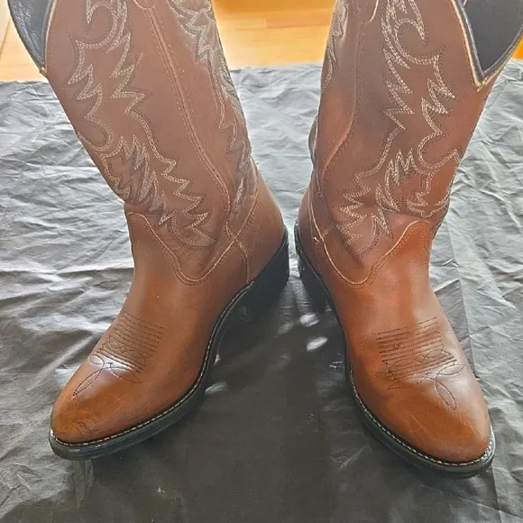 Men's Brown Double H Western Boots
