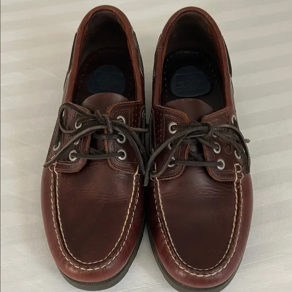 Men's Brown Leather Boat Shoes