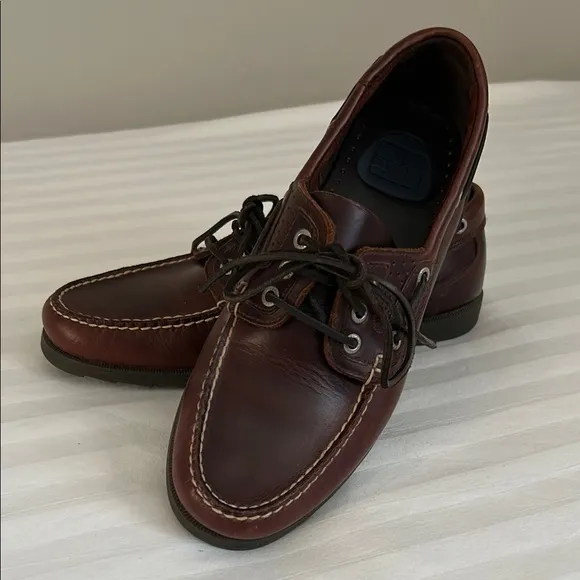 Men's Brown Leather Boat Shoes