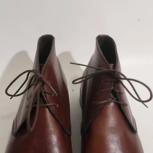 Mens Canali Brown Leather Ankle Boots Sz 41 1/2 EUR/US 8.5