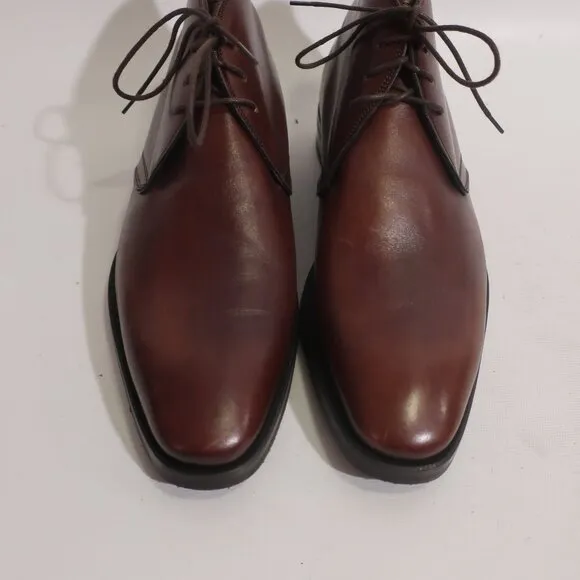 Mens Canali Brown Leather Ankle Boots Sz 41 1/2 EUR/US 8.5