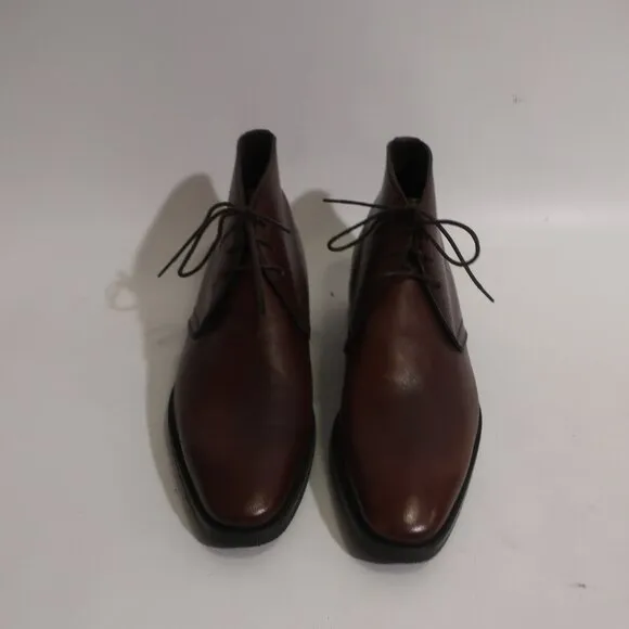 Mens Canali Brown Leather Ankle Boots Sz 41 1/2 EUR/US 8.5