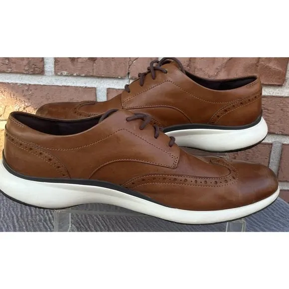 Men's Cole Haan Troy Wing Oxford Brown Leather Dress/Business Shoes Size 11.5M