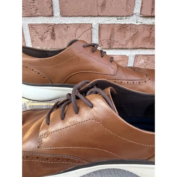 Men's Cole Haan Troy Wing Oxford Brown Leather Dress/Business Shoes Size 11.5M