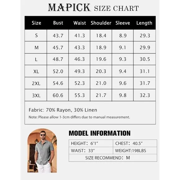 Men's Light Grey Linen Short Sleeve Button Down Casual Shirt Business