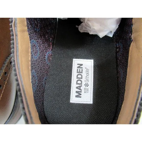 Men's Madden By Steve Madden Japlin Cap Toe Oxford Lace Up Shoes Cognac Size 10
