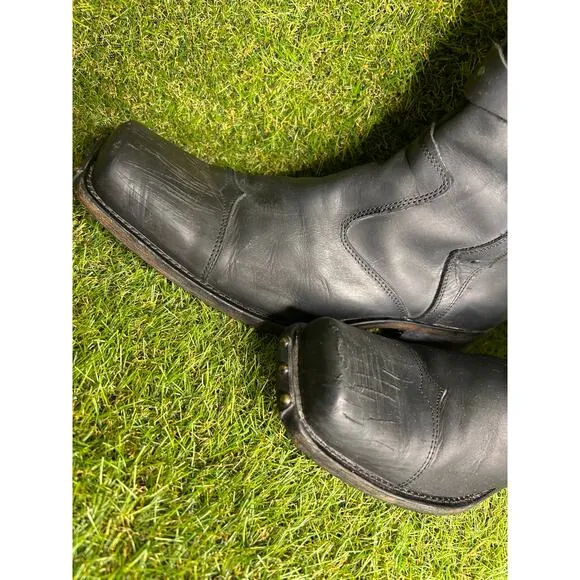 Mens Mark Nason Amplify Leather Rock Lives Biker Boots Made In ITALY Size 10