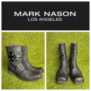 Mens Mark Nason Amplify Leather Rock Lives Biker Boots Made In ITALY Size 10