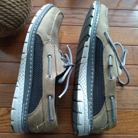 Men's Sperry Top-Sider Billfish 3-Eye Leather Boat Shoe Size 10.5