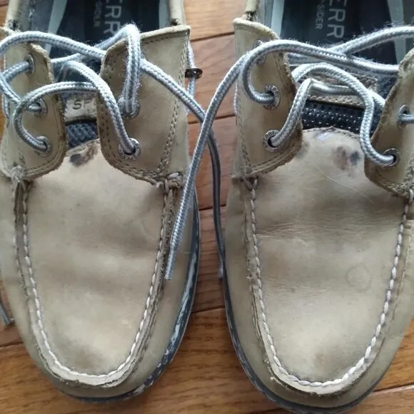 Men's Sperry Top-Sider Billfish 3-Eye Leather Boat Shoe Size 10.5