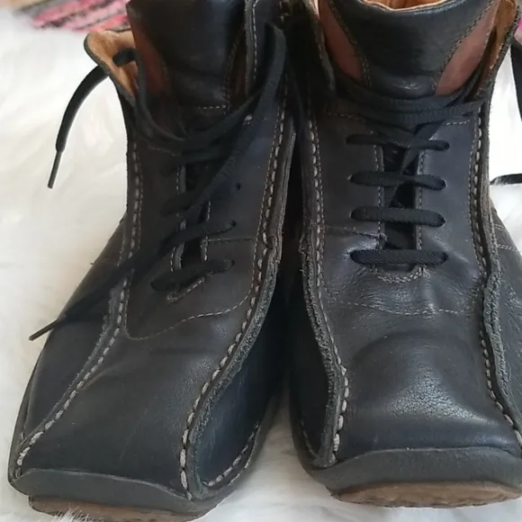 Mens SPOILER BOAT Genuine ALL Leather Hightop Shoe