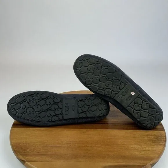 Mens‎ Ugg Australia Ascot Gray Suede Casual Comfort Moccasins Slippers Size 12 D
