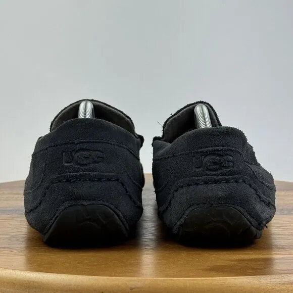 Mens‎ Ugg Australia Ascot Gray Suede Casual Comfort Moccasins Slippers Size 12 D