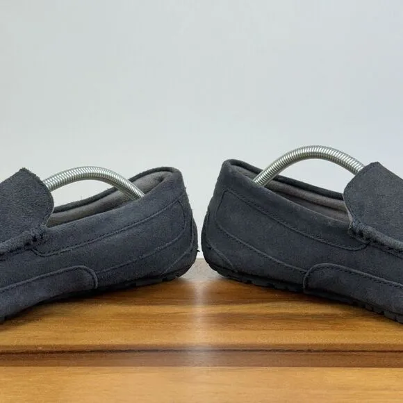 Mens‎ Ugg Australia Ascot Gray Suede Casual Comfort Moccasins Slippers Size 12 D