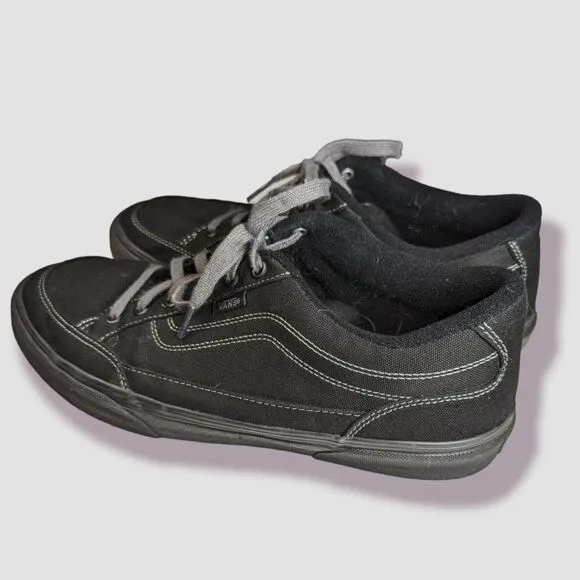 Men's Vans Black Bearcat Canvas Shoes, Men's Size 12