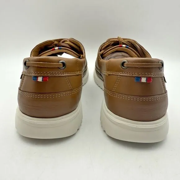 Mephisto Mens Trevis Boat Shoes US 7.5 EU 41.5 Brown Leather NWOB
