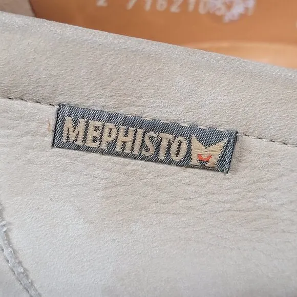 Mephisto Shoes Mens Size 8.5 Beige Suede Driving Loafer Moccasin Pinch Toe