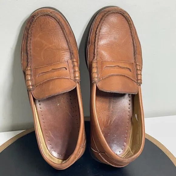 Mephisto Shoes Men’s Size 8.5 Cap Vert Leather Air Relax Loafer Boat Deck Brown