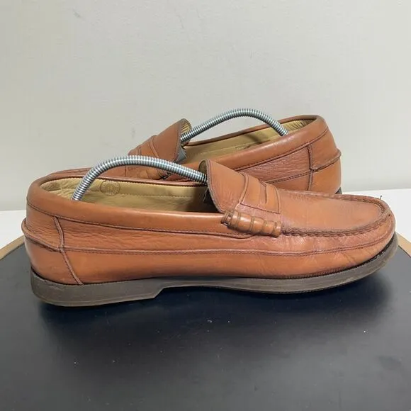 Mephisto Shoes Men’s Size 8.5 Cap Vert Leather Air Relax Loafer Boat Deck Brown