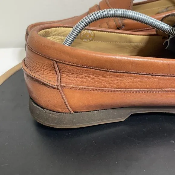 Mephisto Shoes Men’s Size 8.5 Cap Vert Leather Air Relax Loafer Boat Deck Brown