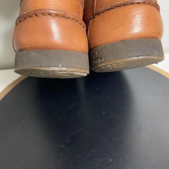 Mephisto Shoes Men’s Size 8.5 Cap Vert Leather Air Relax Loafer Boat Deck Brown