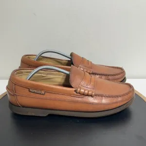 Mephisto Shoes Men’s Size 8.5 Cap Vert Leather Air Relax Loafer Boat Deck Brown