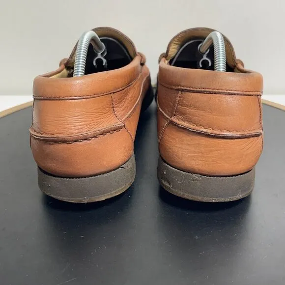 Mephisto Shoes Men’s Size 8.5 Cap Vert Leather Air Relax Loafer Boat Deck Brown