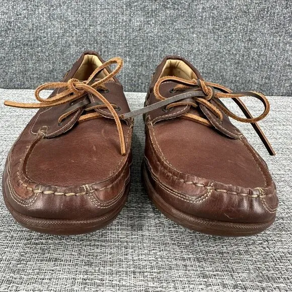 Mephisto Spinnaker Air Relax Brown Leather Boat Deck Shoes‎ Mens US Sz 11