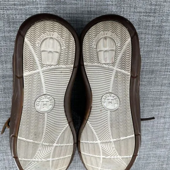 Mephisto Spinnaker Air Relax Brown Leather Boat Deck Shoes‎ Mens US Sz 11