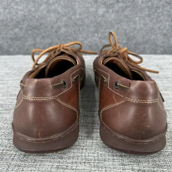 Mephisto Spinnaker Air Relax Brown Leather Boat Deck Shoes‎ Mens US Sz 11
