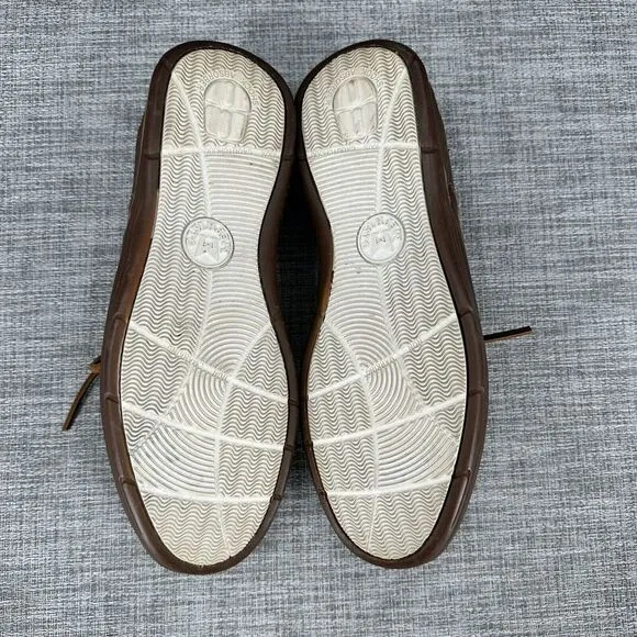 Mephisto Spinnaker Air Relax Brown Leather Boat Deck Shoes‎ Mens US Sz 11